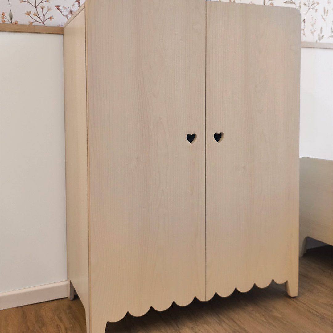 Curved Montessori children's wardrobe