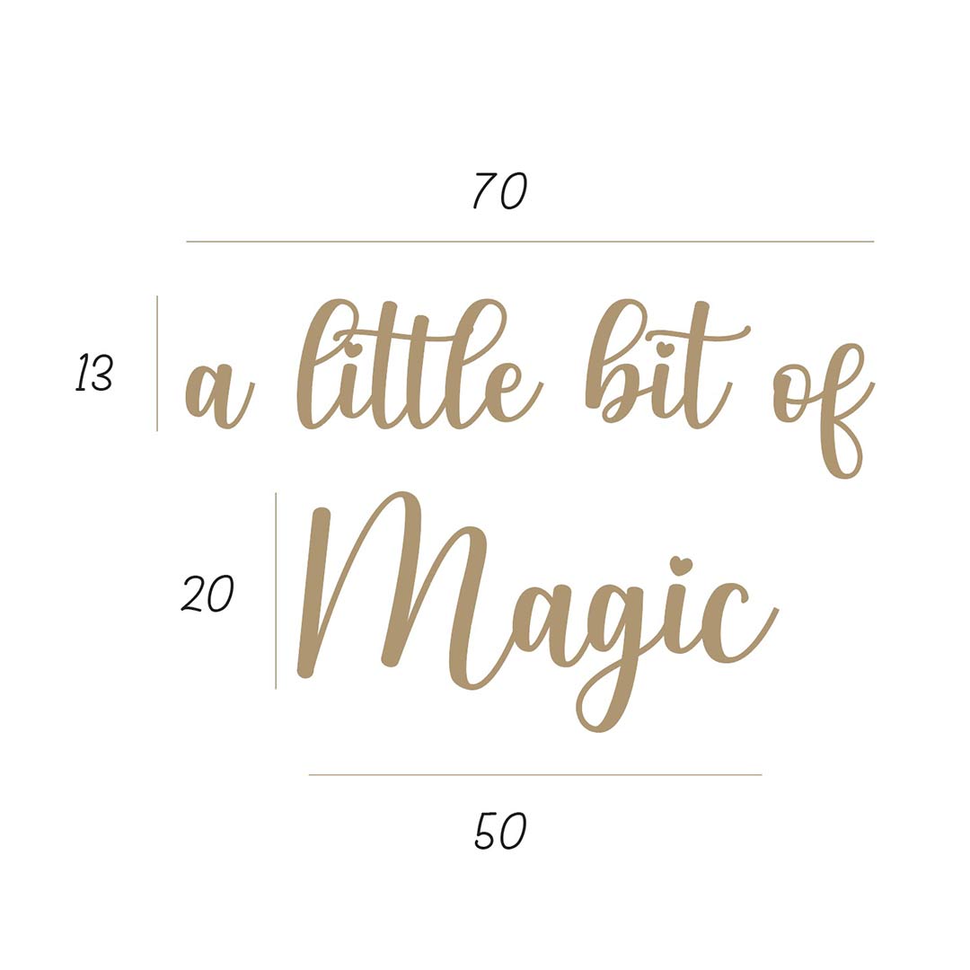Wooden sign for children's room – A little bit of Magic sign
