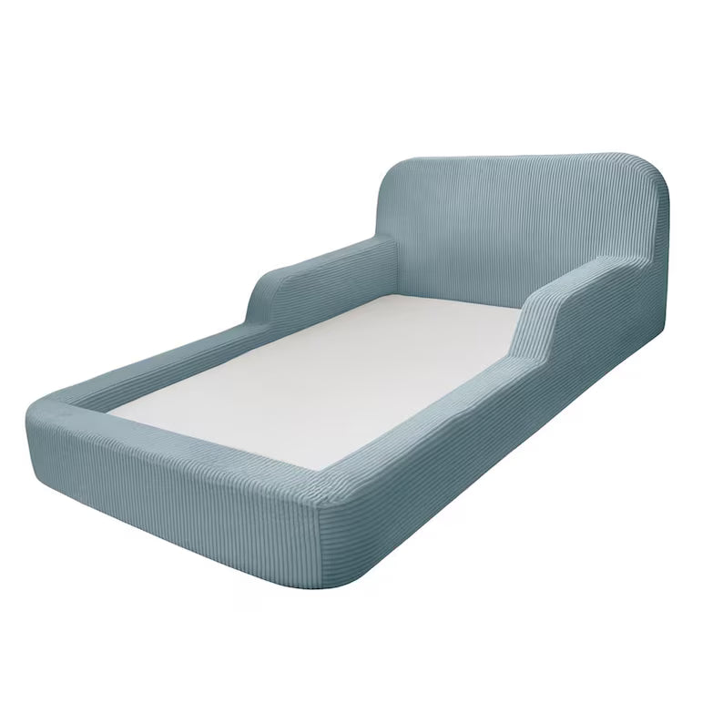 Foam Bed for Children, Low Montessori Bed, Light Blue