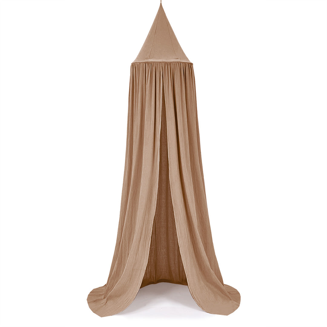 Canopy for children's bed – canopy tent – light brown
