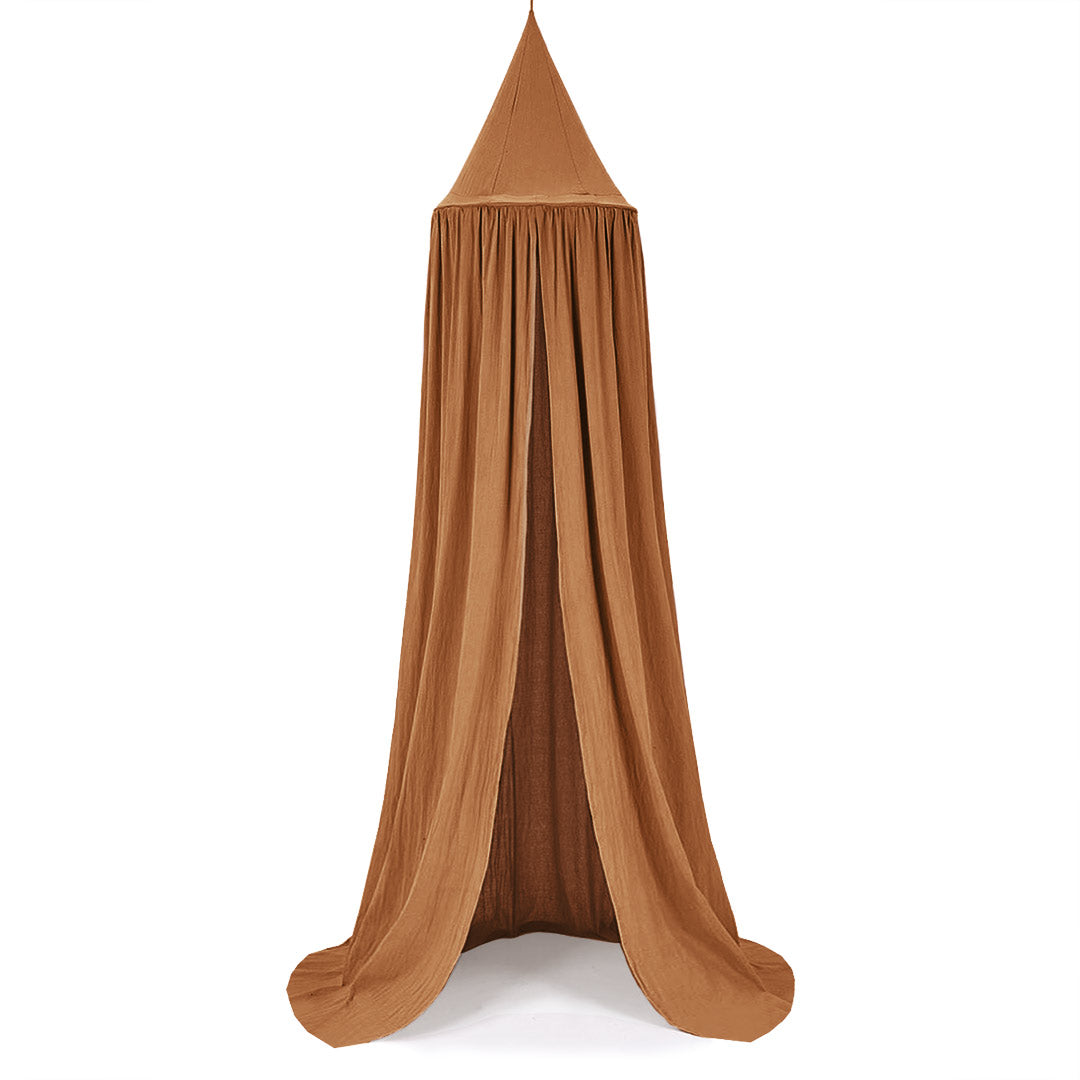 Canopy for children's room, caramel brown
