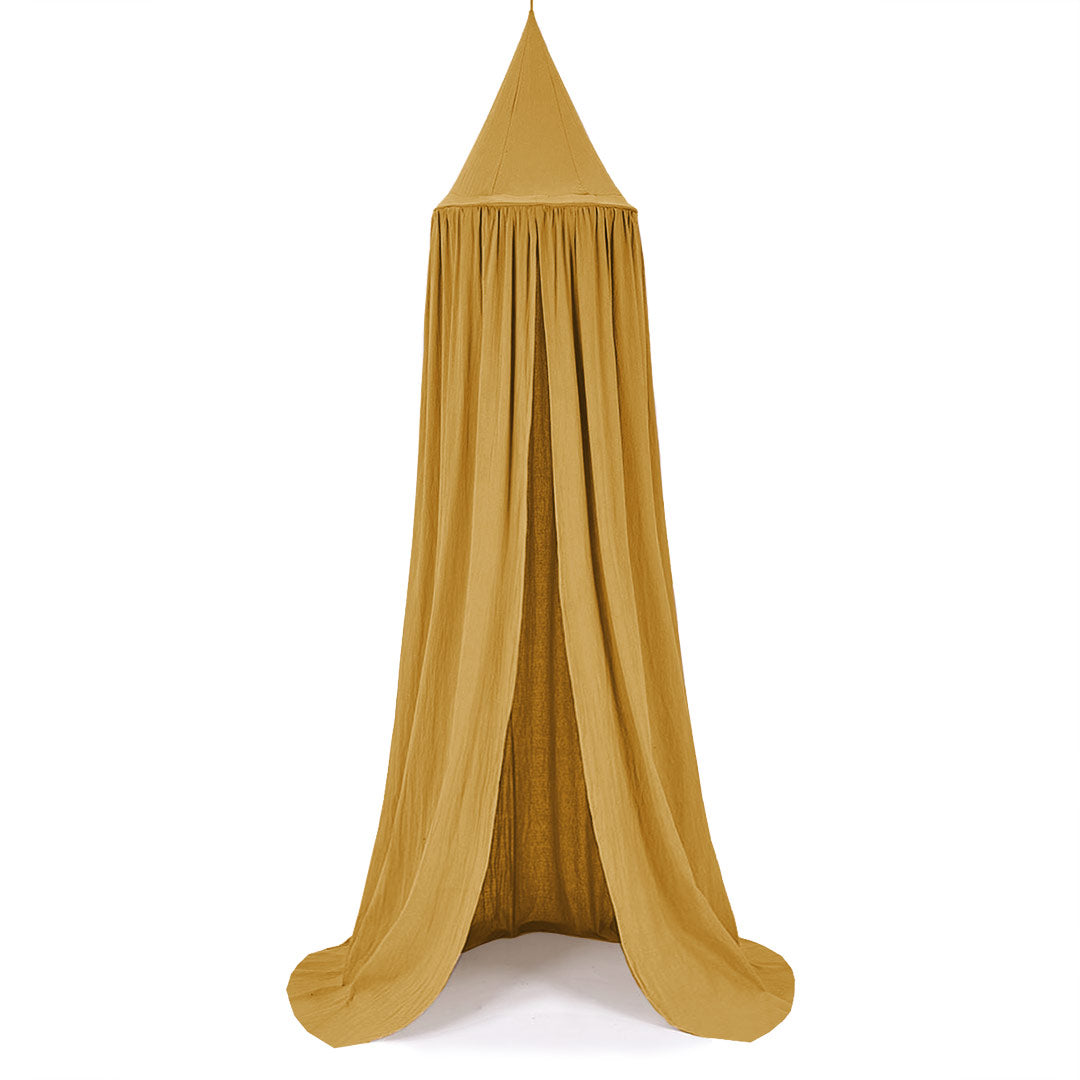Canopy for children's bed – mustard color