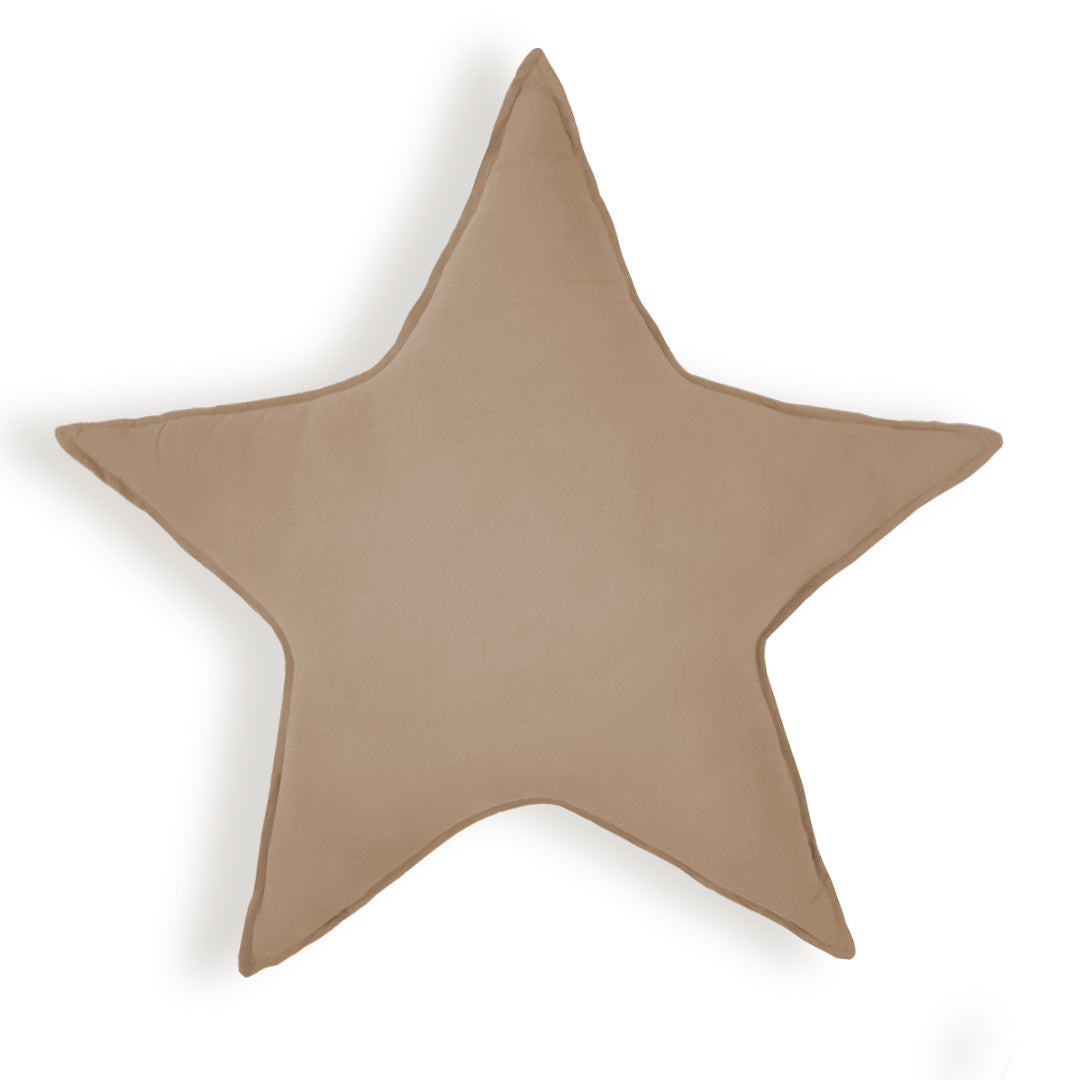 Decorative cushions for children – brown star cushion