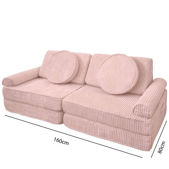 Children's Sofa Set: Pink Modular Sofa – Width 160 – GRANDE