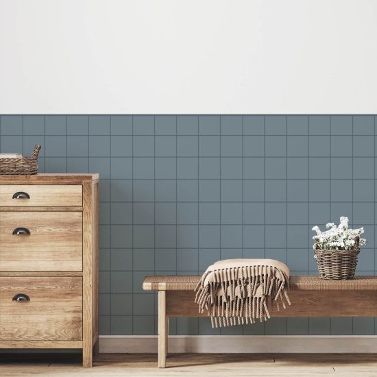 GRID Half-Wall Wallpaper
