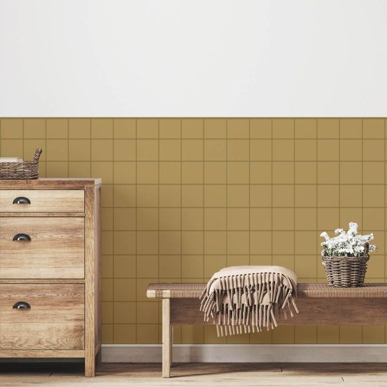 GRID Half-Wall Wallpaper