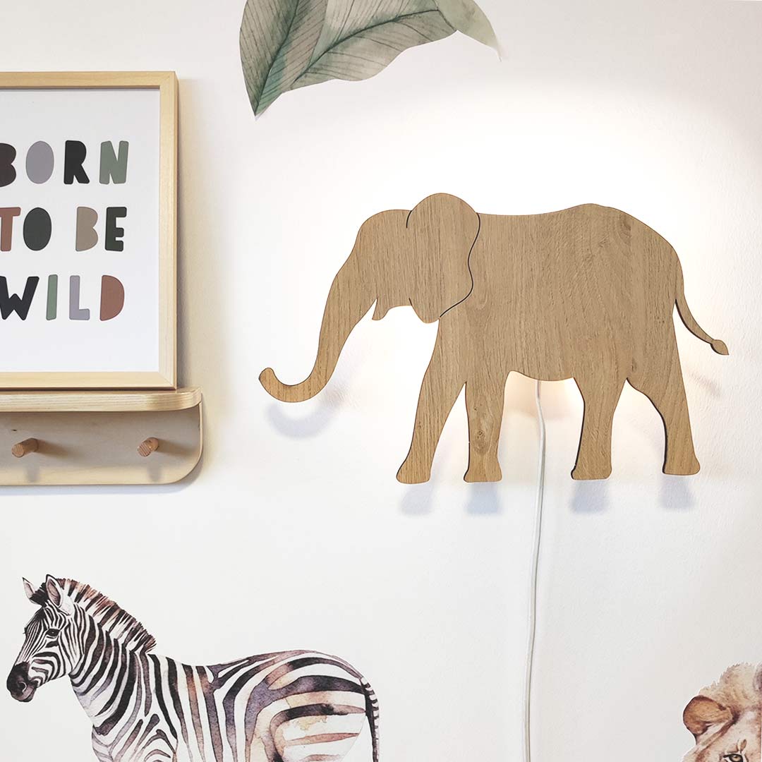 Luz de noche infantil, elefante