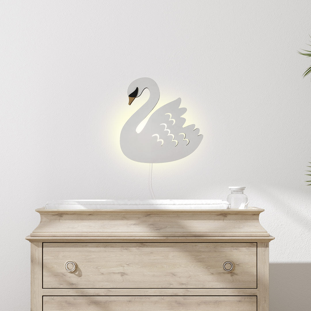 Luz nocturna infantil – Cisne