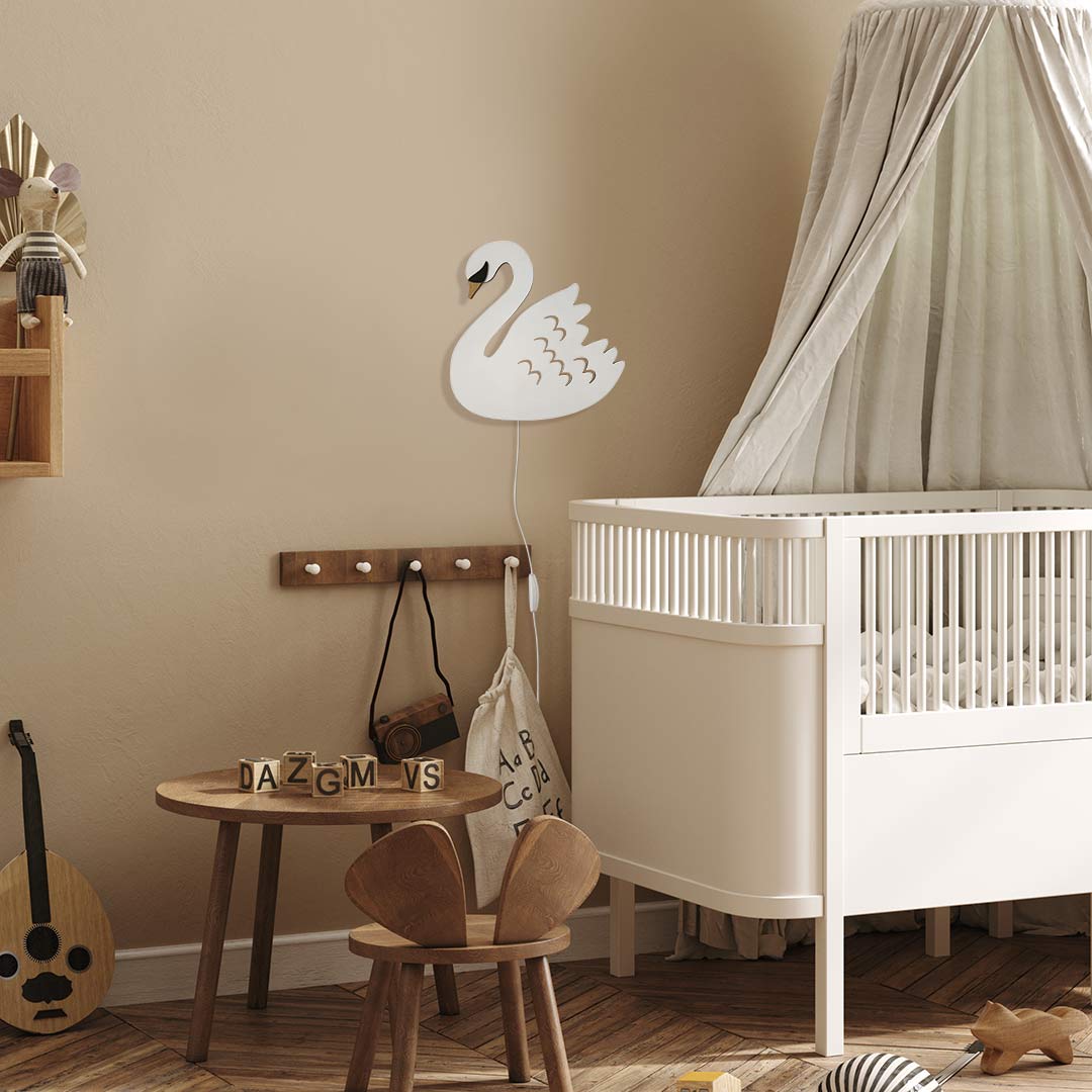 Luz nocturna infantil – Cisne