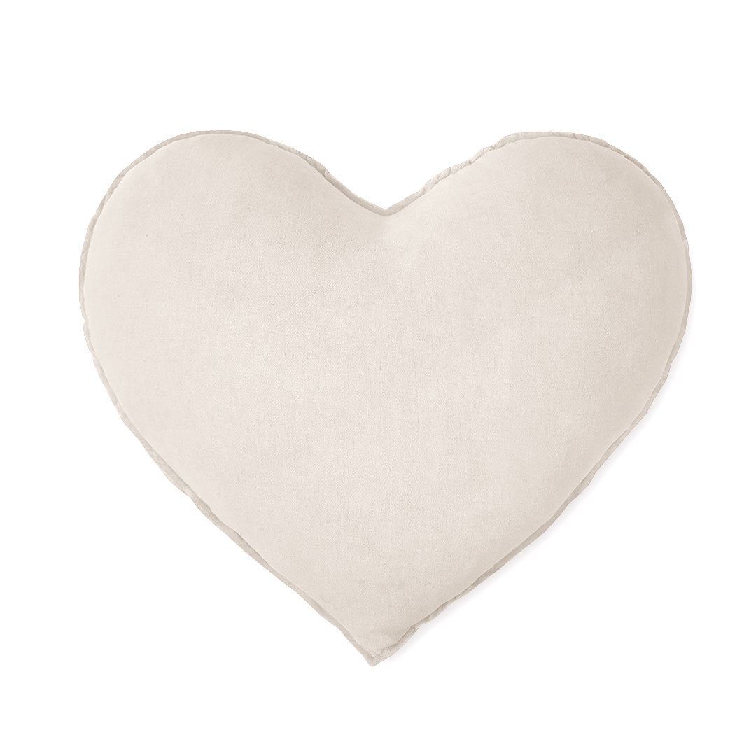 Decorative cushions for children – broken white heart cushion