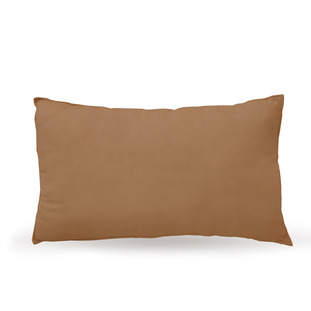 Decorative cushion for children – rectangular cushion in caramel brown