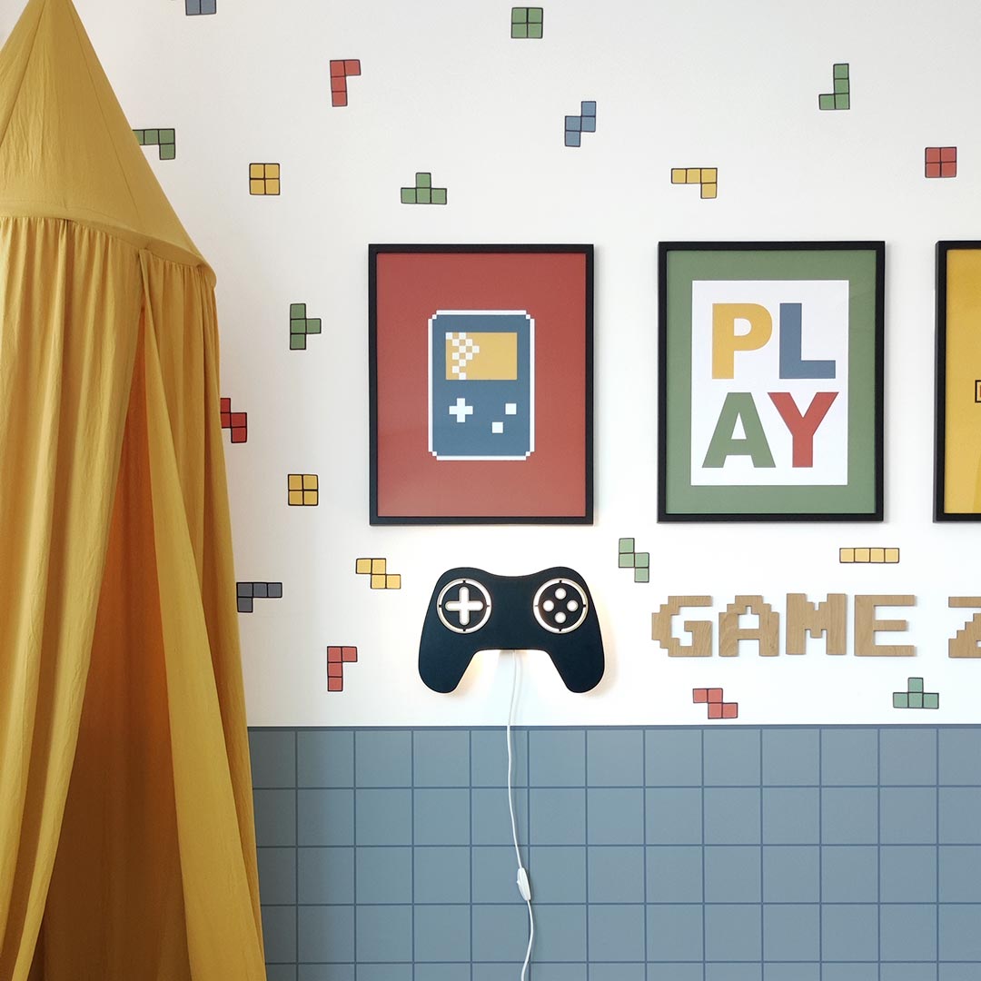 Colorful gaming wall stickers