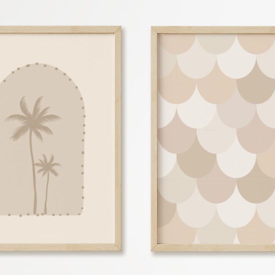 Cuadros para habitación infantil: El mar y las conchas