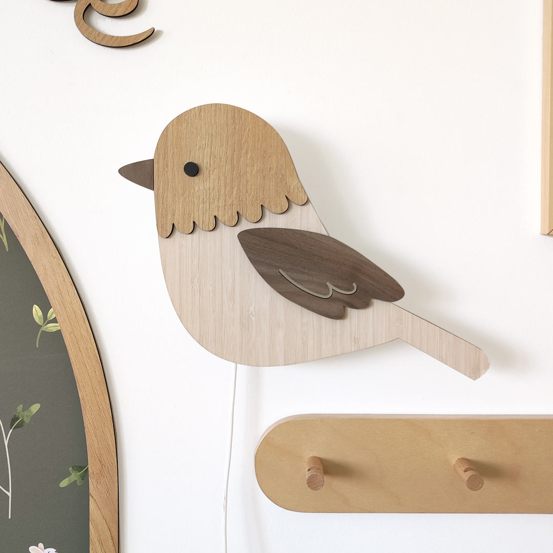 Lámpara de noche de pájaro – Lámpara para habitación infantil