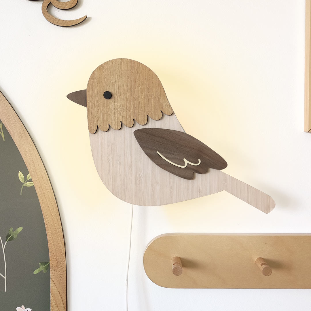Lámpara de noche de pájaro – Lámpara para habitación infantil