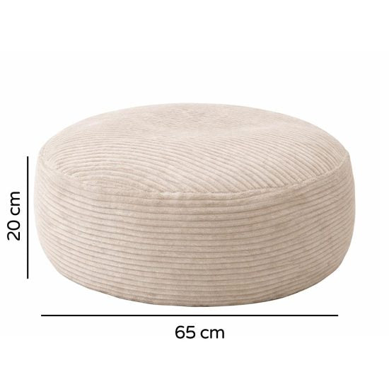 MOON Round Kids' Beanbag – Cream