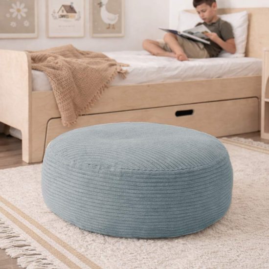MOON Round Kids' Beanbag – Light Blue
