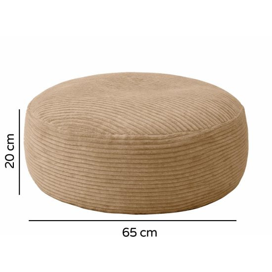 MOON Round Beanbag for Kids – Brown