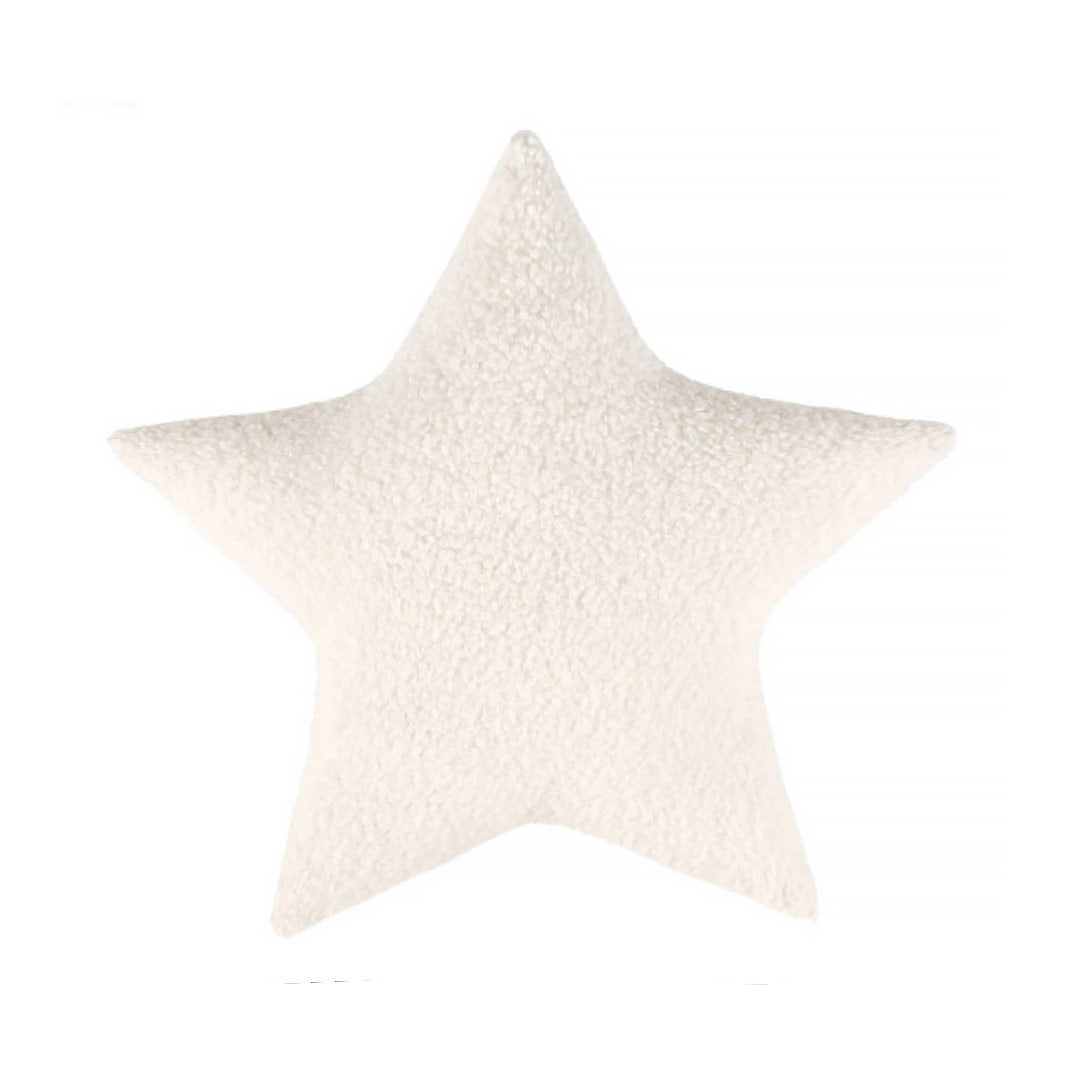 White Teddy Bear Star Cushion – Decorative Cushions for Children