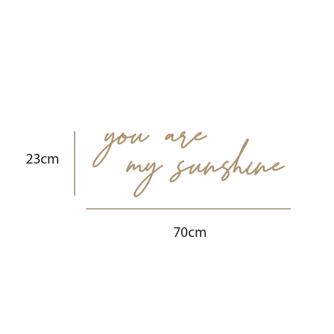 Wooden sign for children's room – you are my sunshine