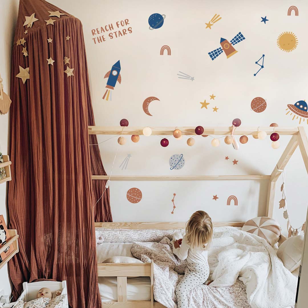 Colorful Space Wall Stickers