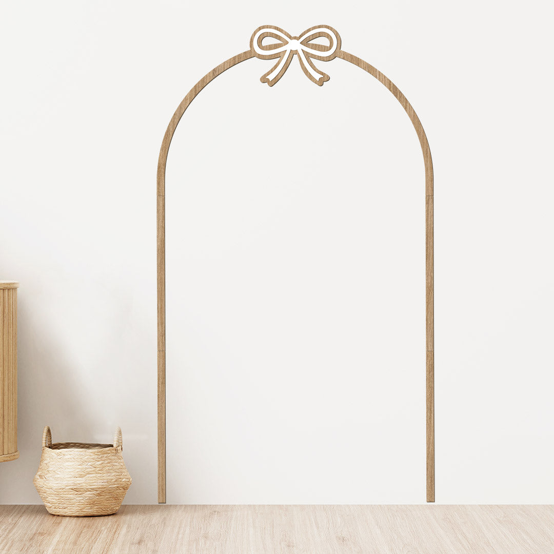 Wooden Arch Cornice with Bow