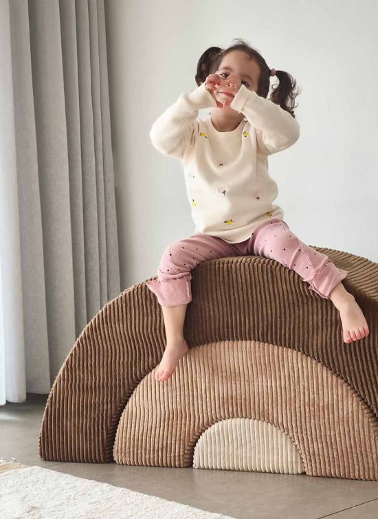 Keshet Play Sofa – Keshet Brown Corduroy Gymboree