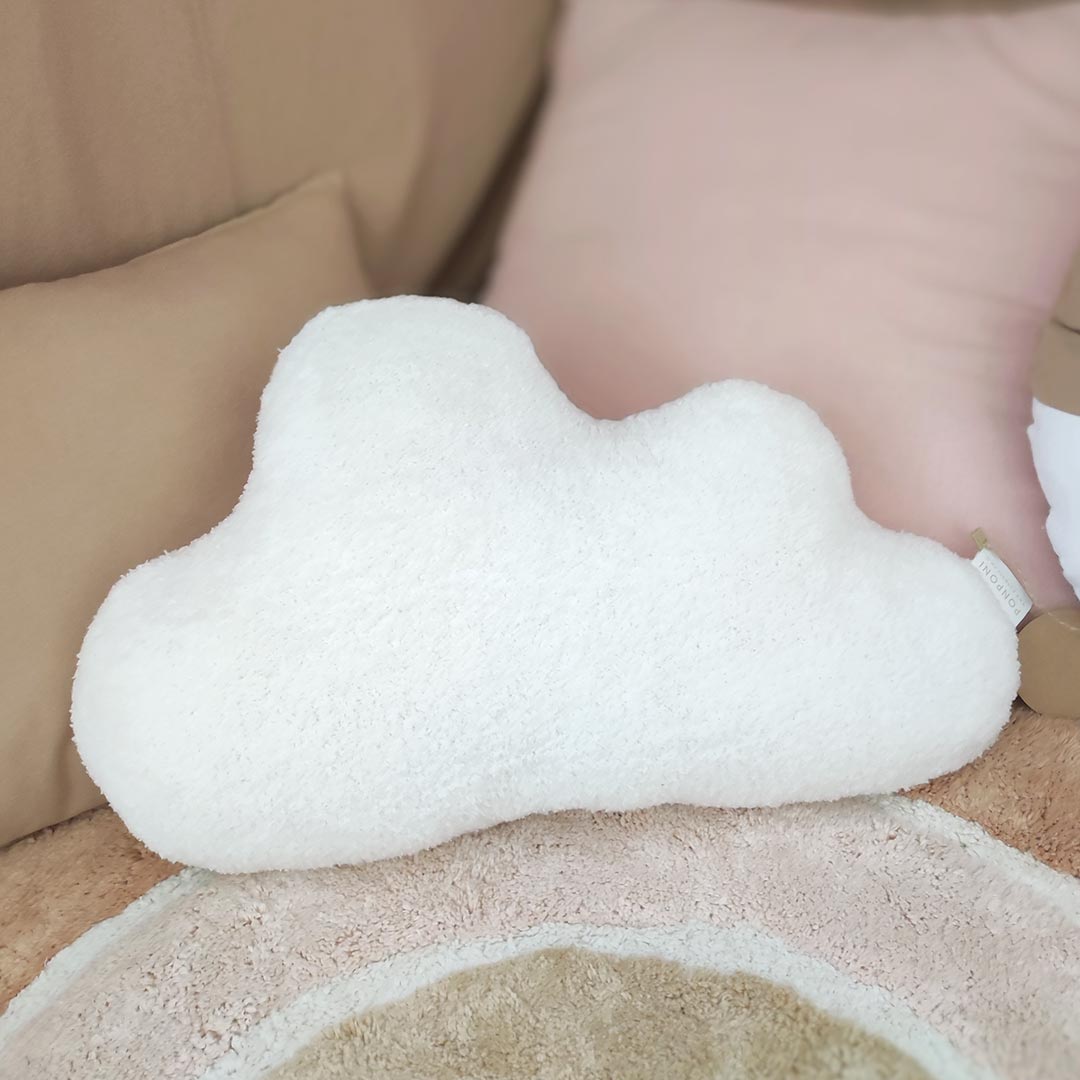Children's pillows – Teddy Bear Cloud Pillow, White Boucle