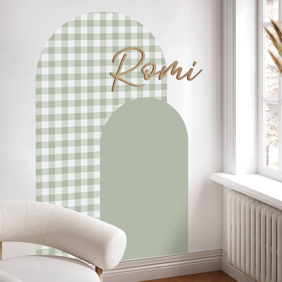 Shaped wall stickers – rainbow squares