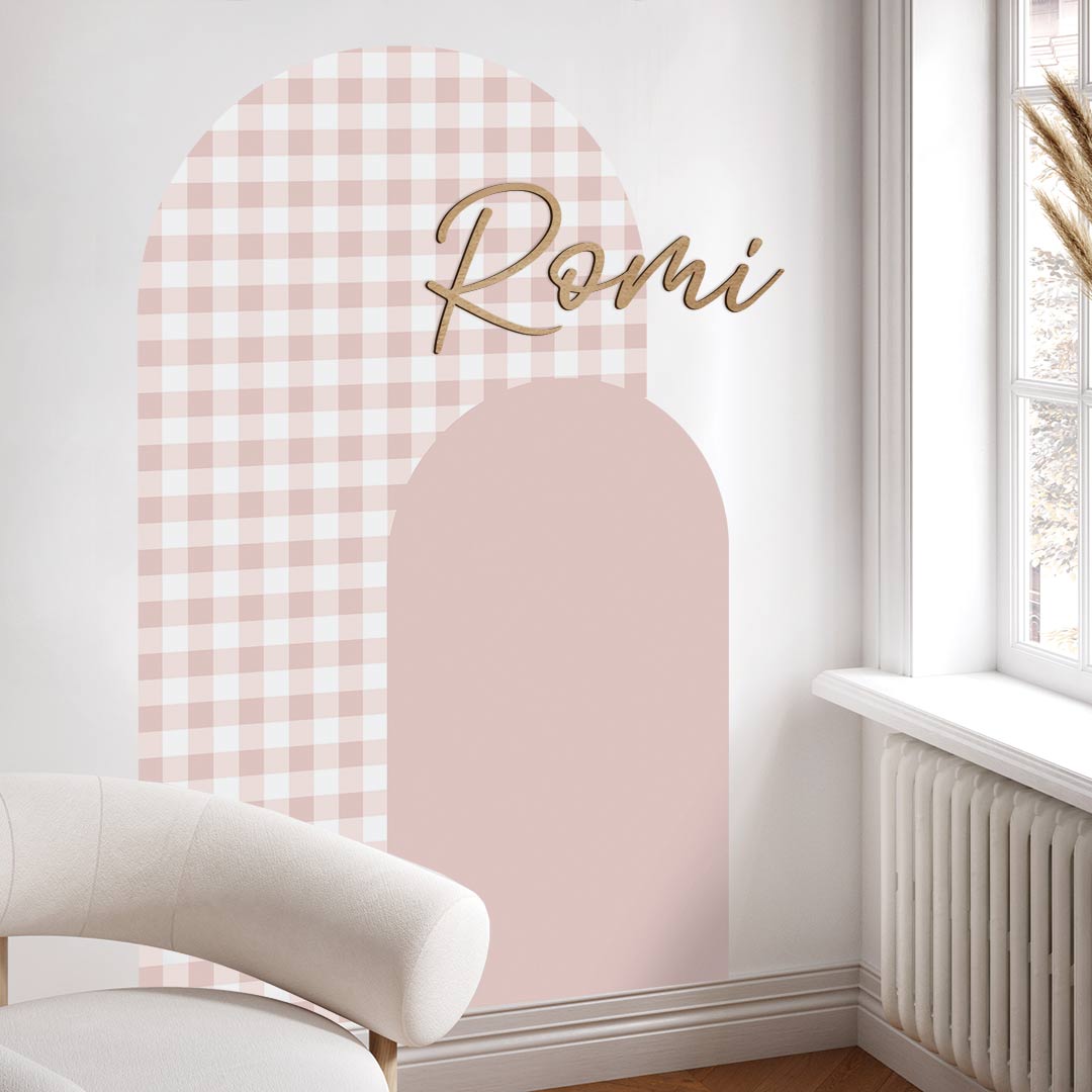 Shaped wall stickers – rainbow squares