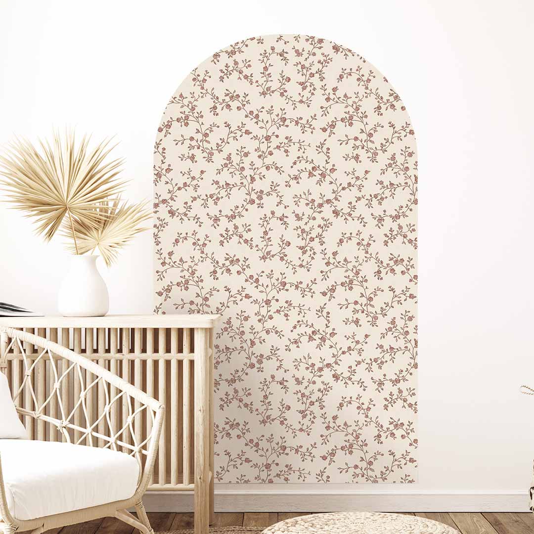 Arch Wall Decal – Vintage Floral