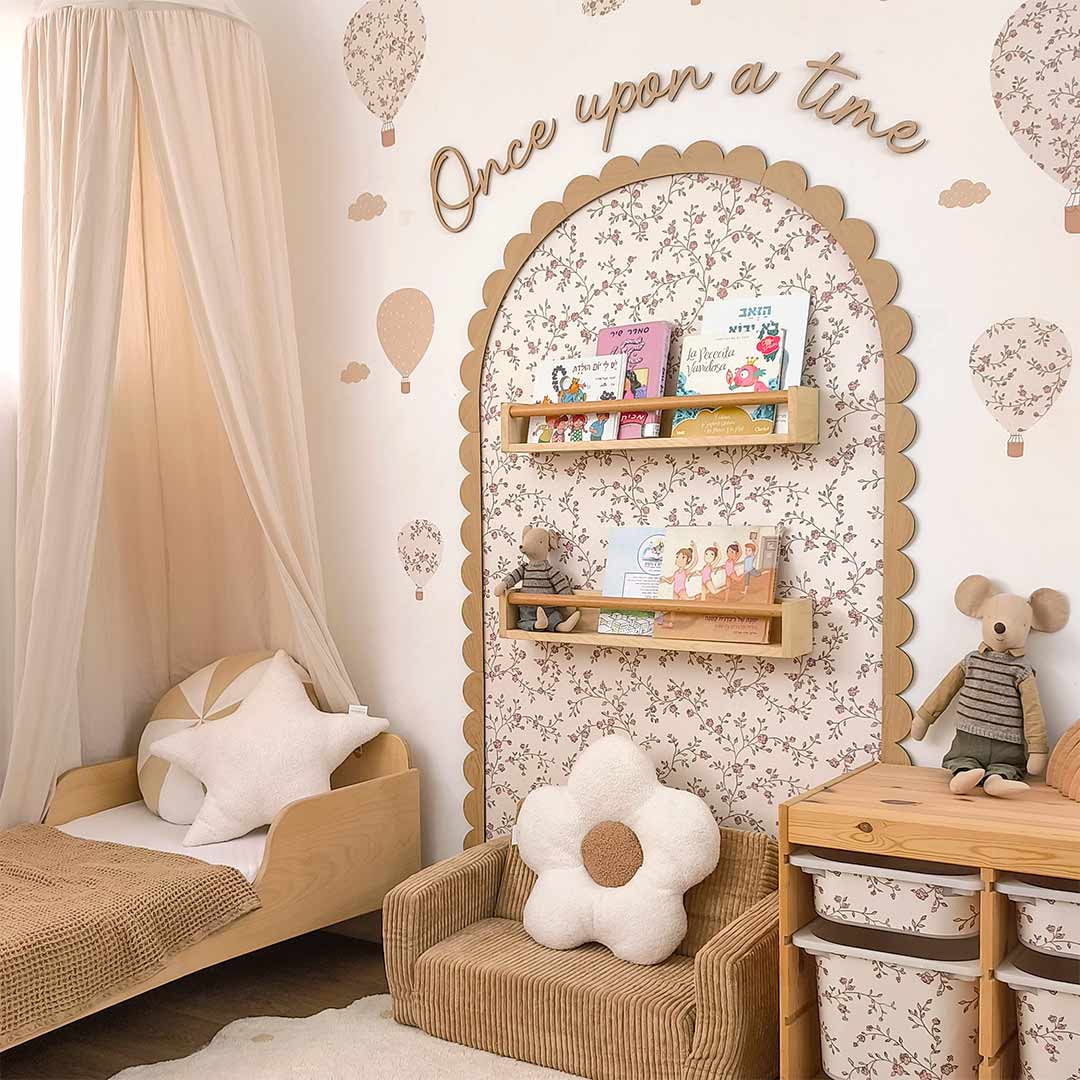 Floral Hot Air Balloons Wall Decals