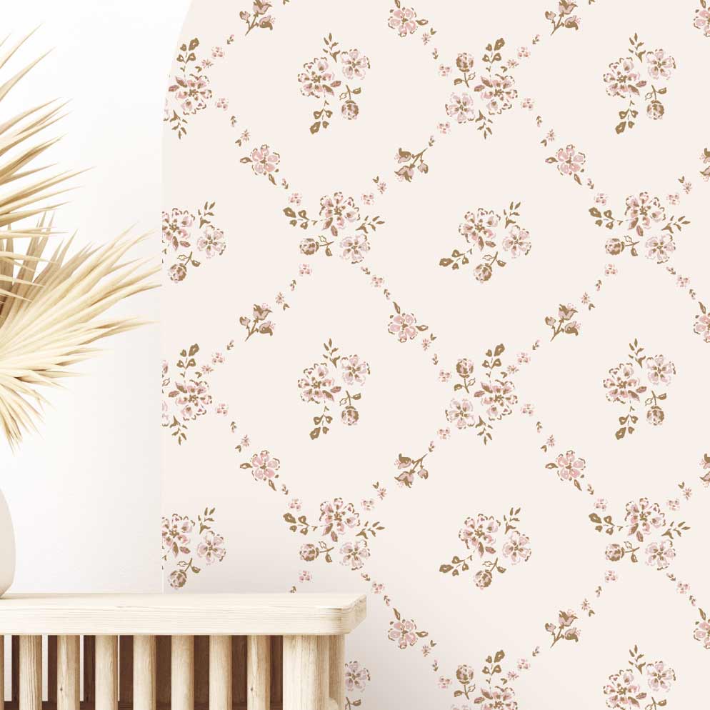 Arch Wall Decal – Flowing Spring Flowers