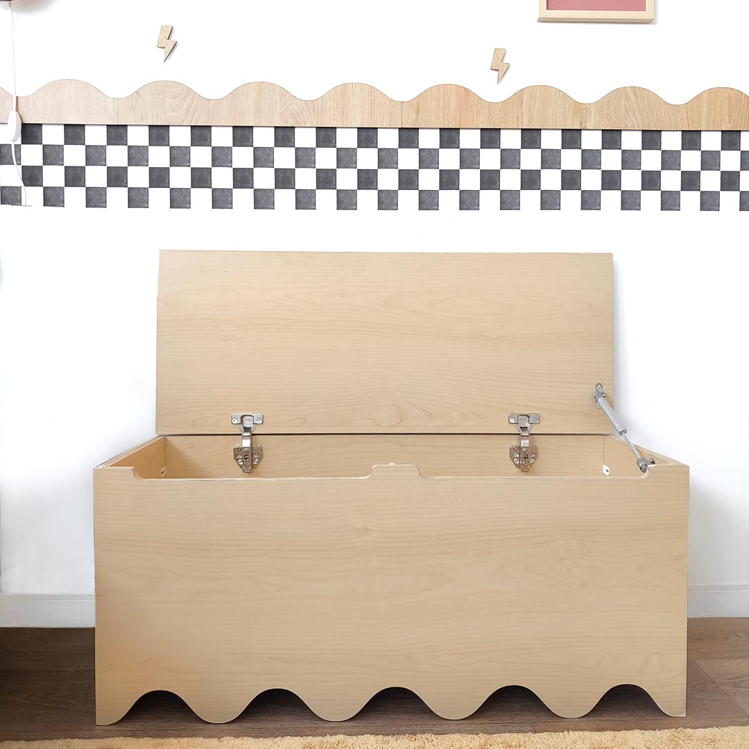 Toy storage box, wave design