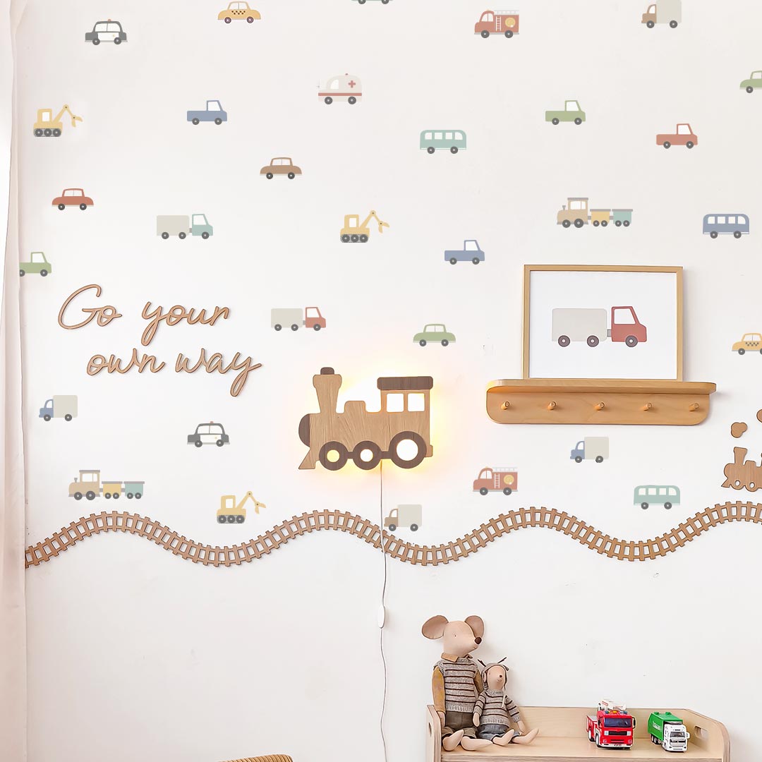 Colorful Transport Wall Decals
