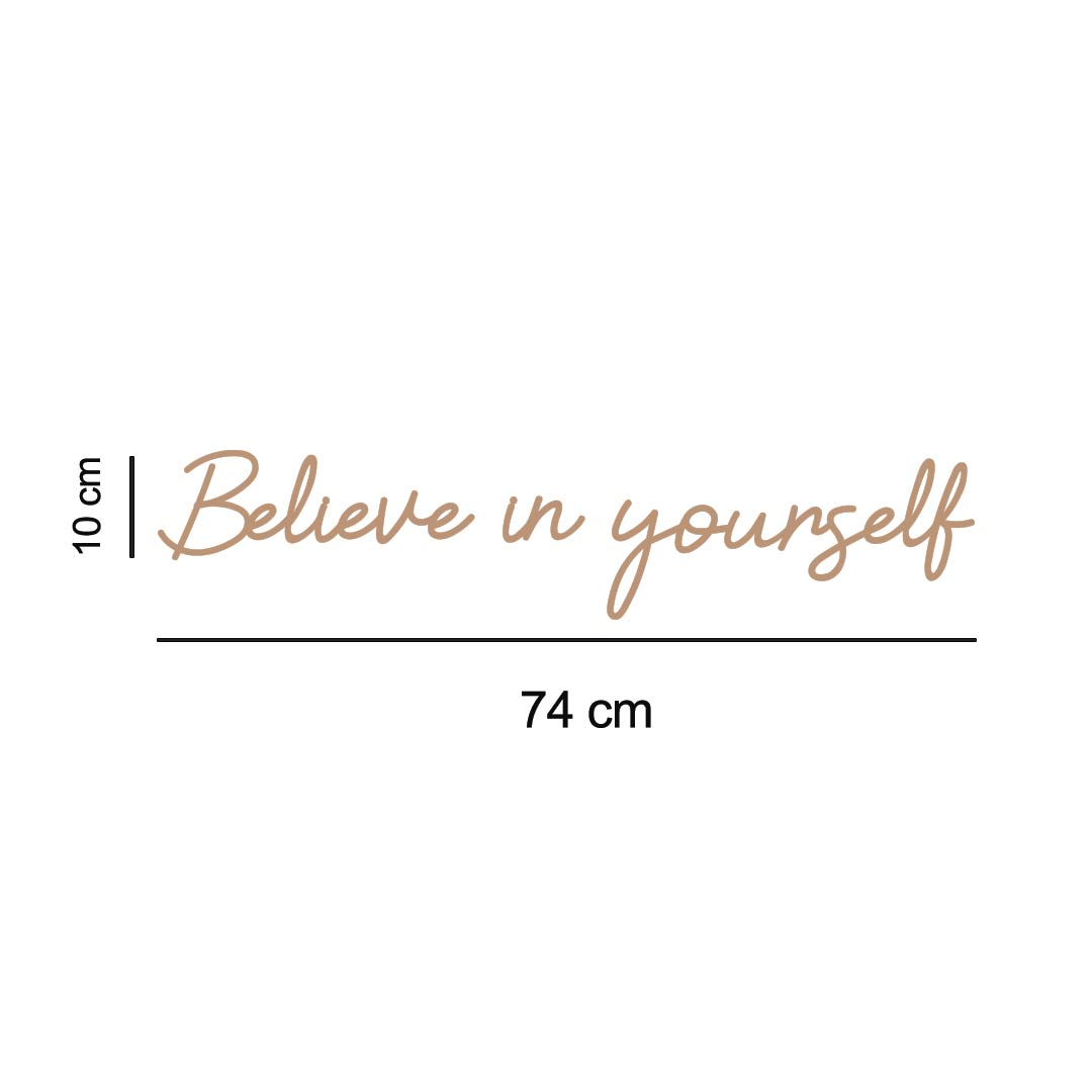 Inspirational quote for a child's room – Believe in yourself