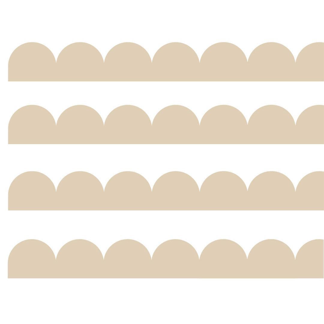 Scalloped border wall sticker