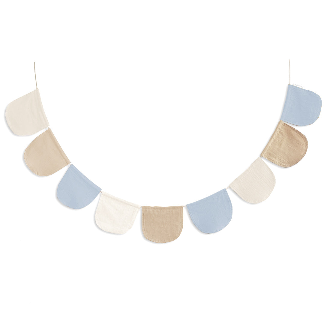 Flags for children's rooms – light blue and cream