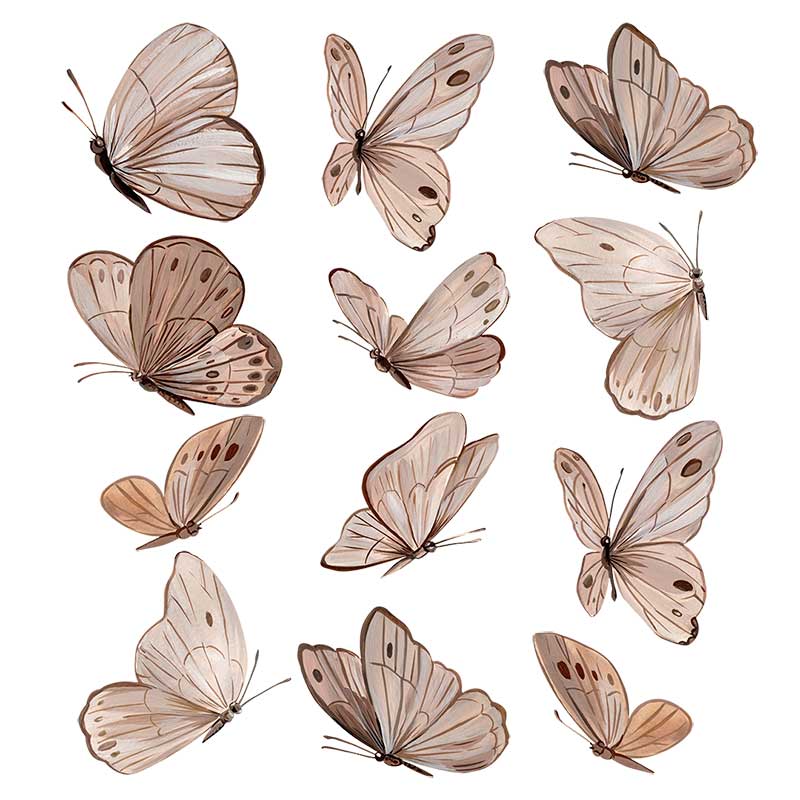 Boho Chic Butterfly Wall Sticker