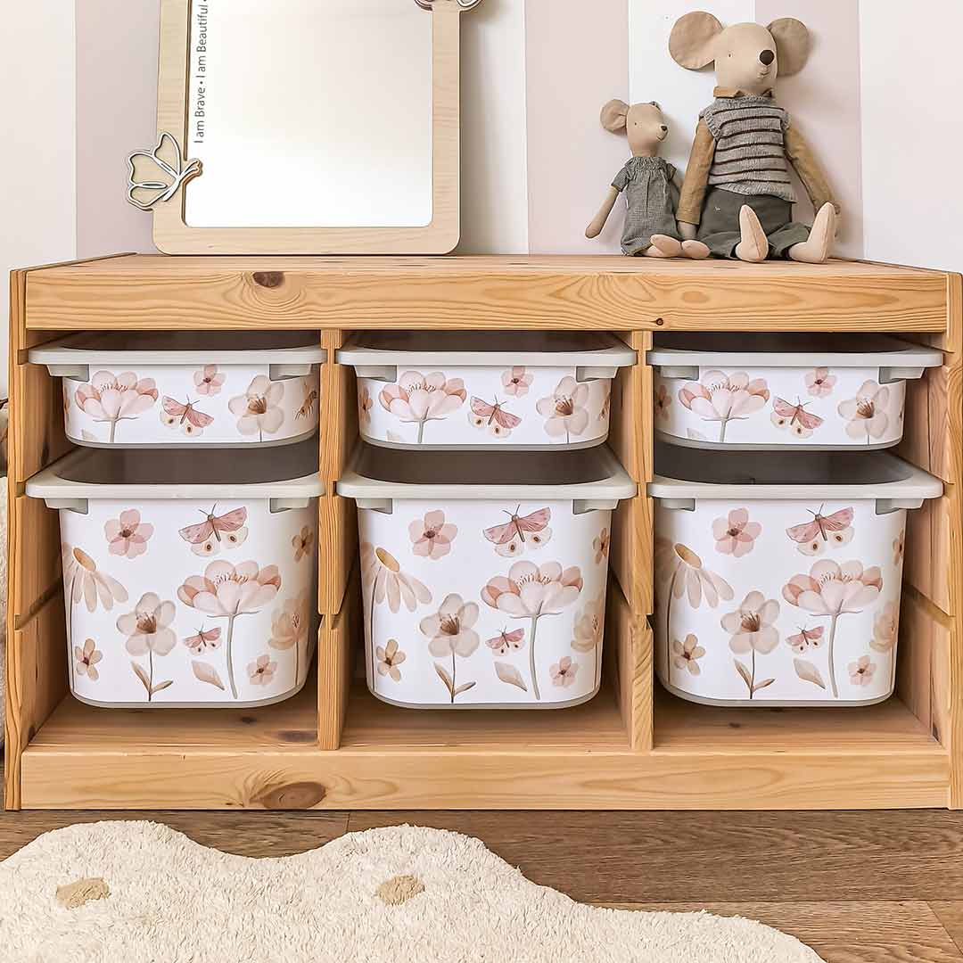 Blooming Spring Storage Box Stickers
