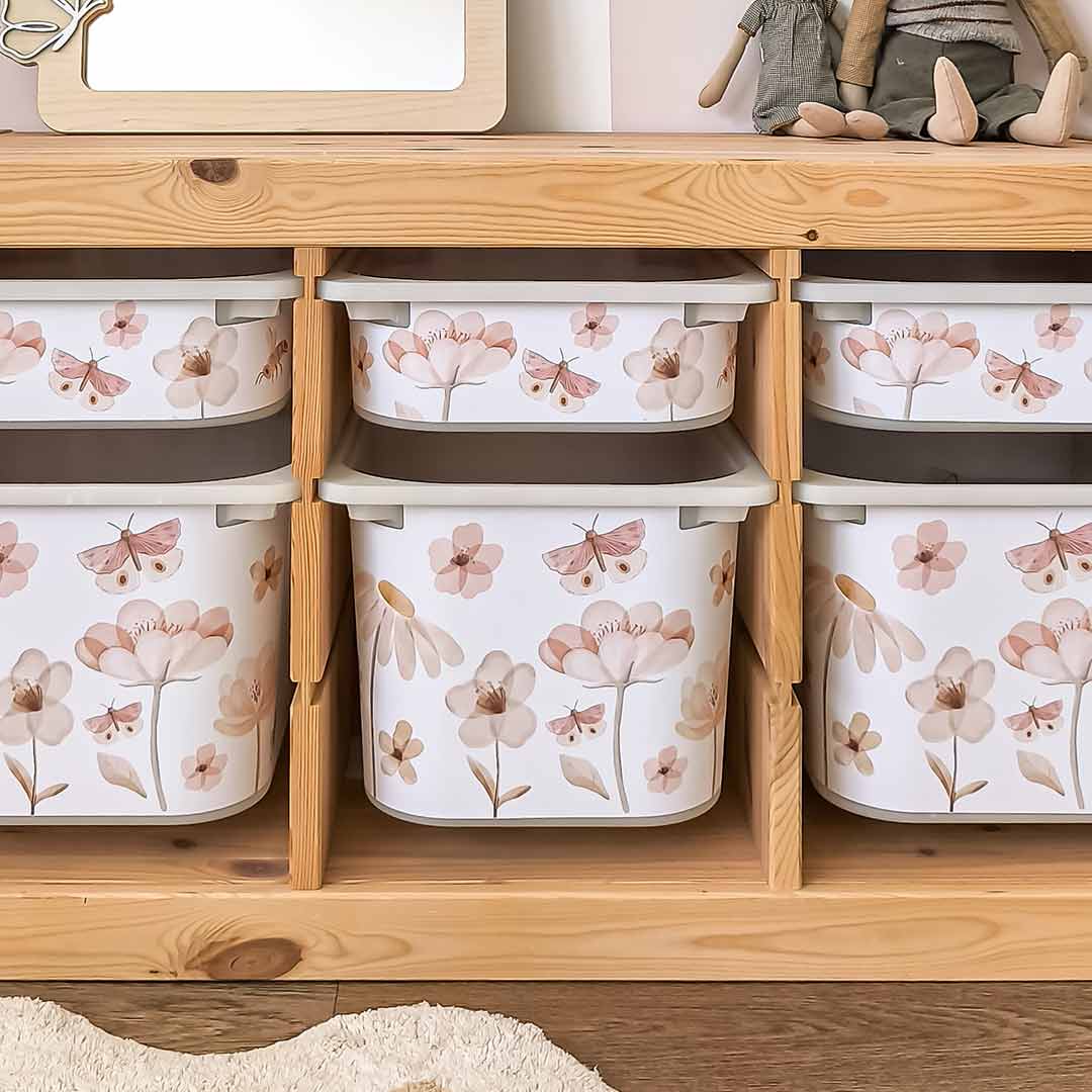 Blooming Spring Storage Box Stickers