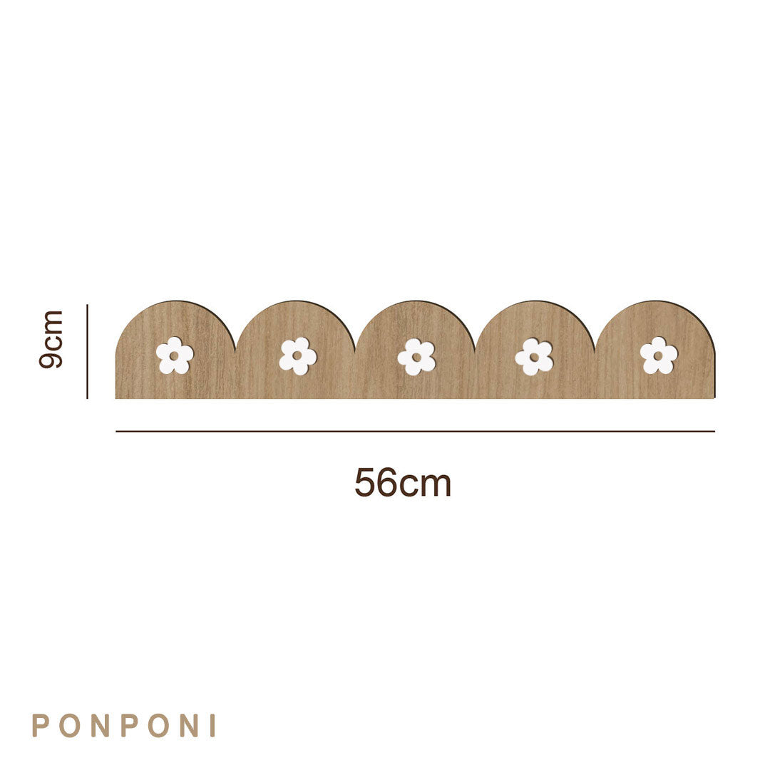 Wooden Wall Cornice – Flowers