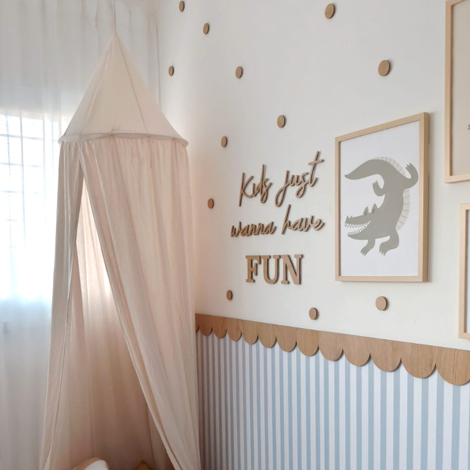 Wooden dots for sticking – wooden circles