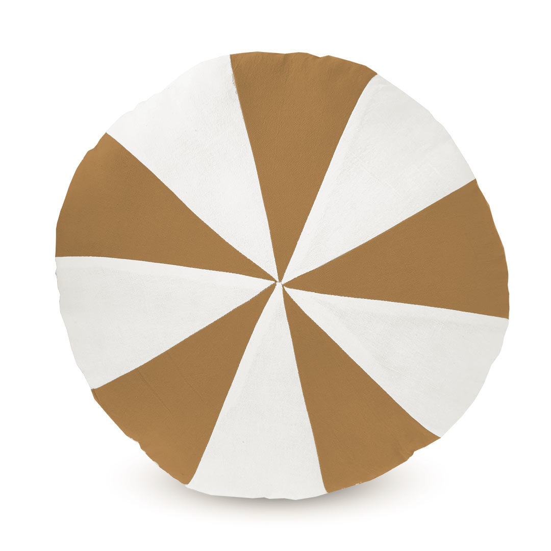 Decorative cushions for children – Round Caramel Circus Cushion