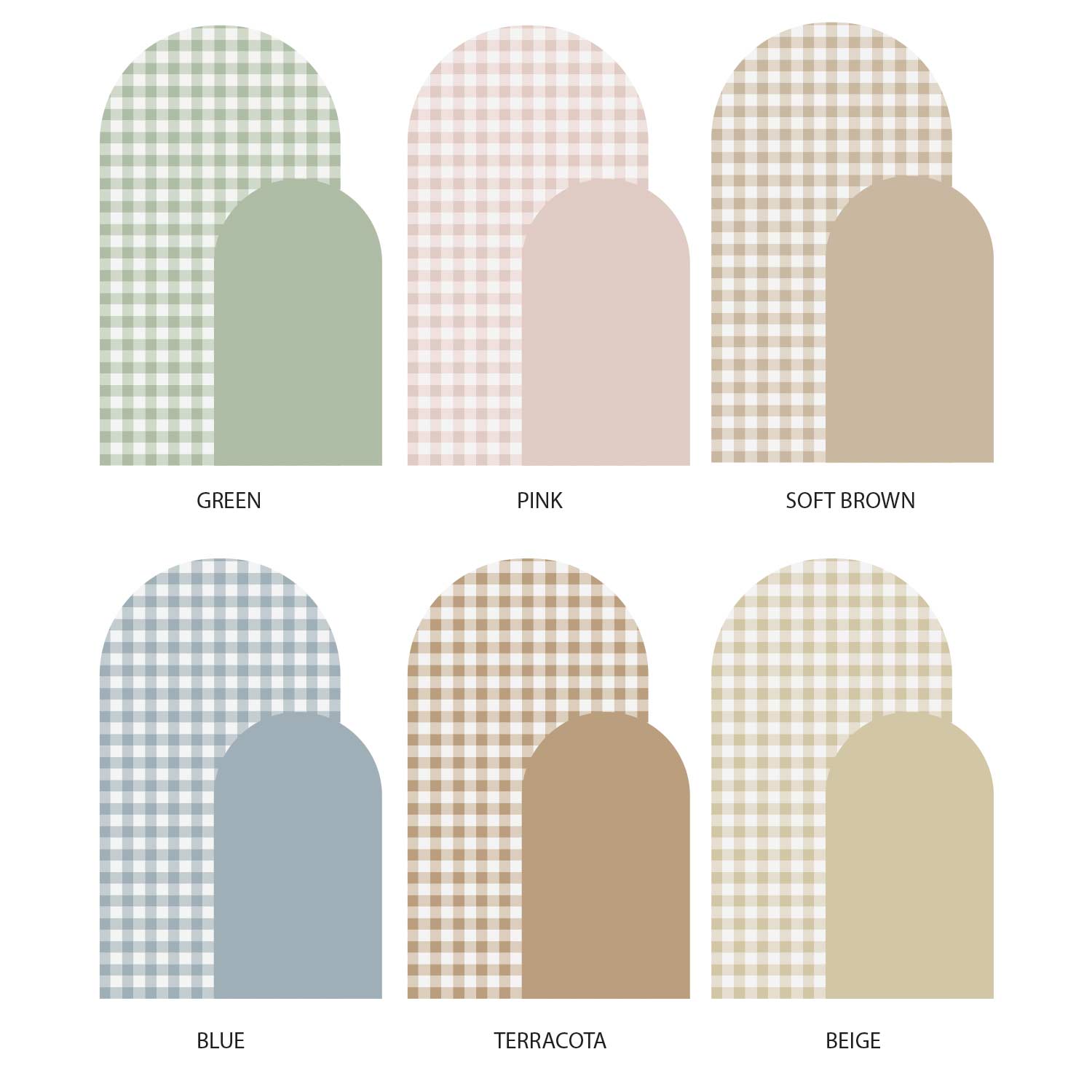 Shaped wall stickers – rainbow squares