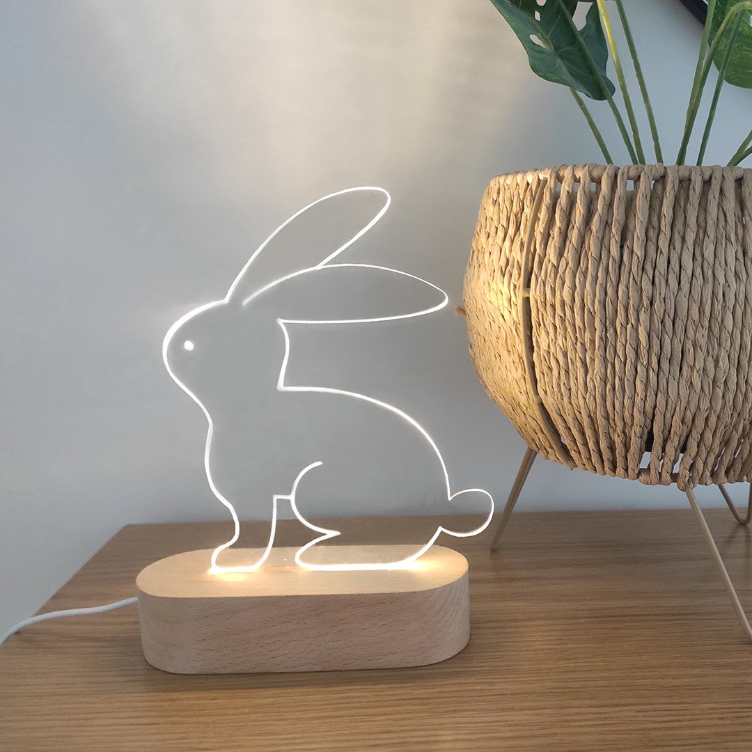 Luz de noche para habitación infantil – Conejo