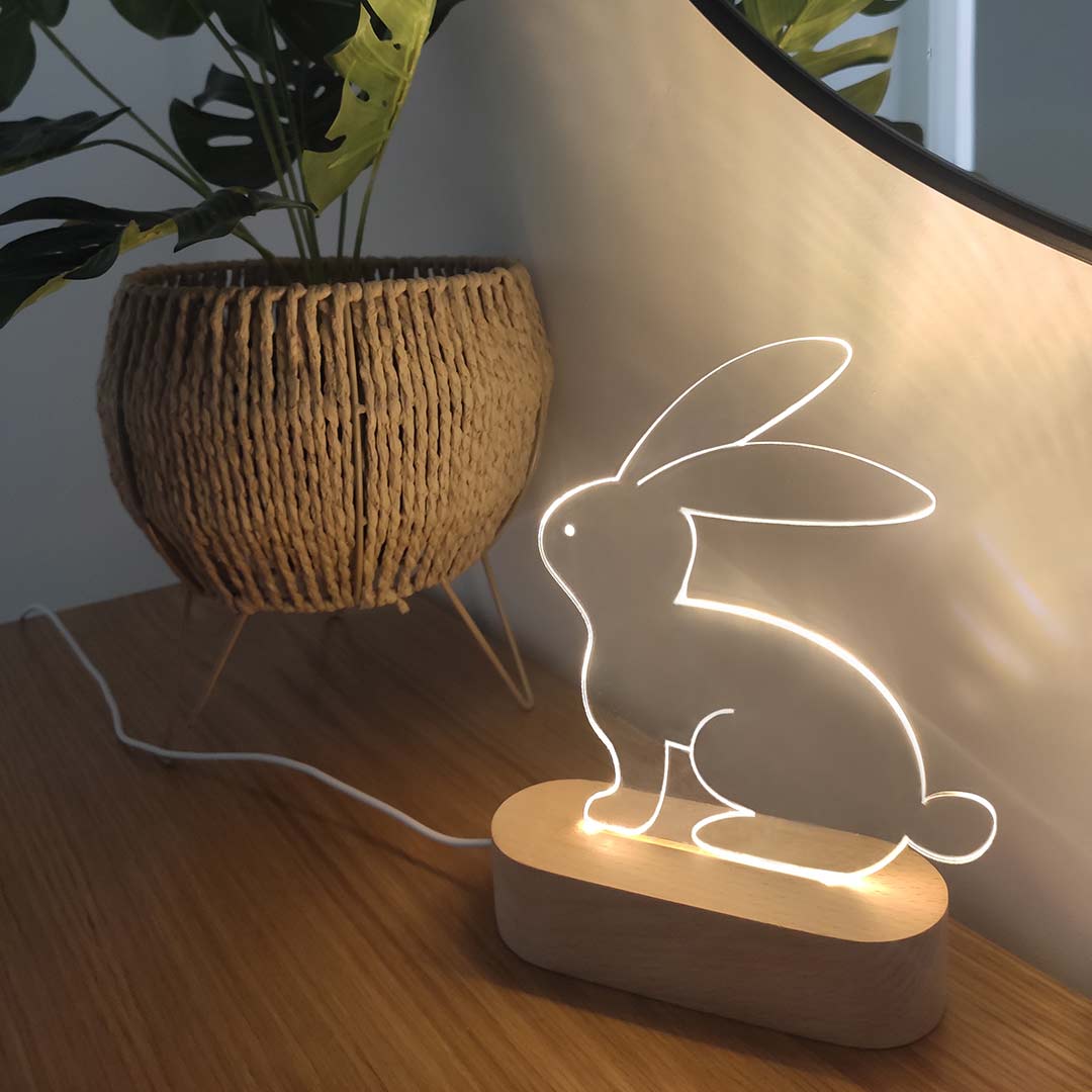 Luz de noche para habitación infantil – Conejo