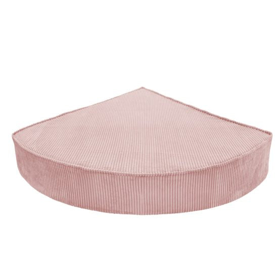 Kids corner sofa lounge set in pink corduroy with removable washable cover – Ponponi