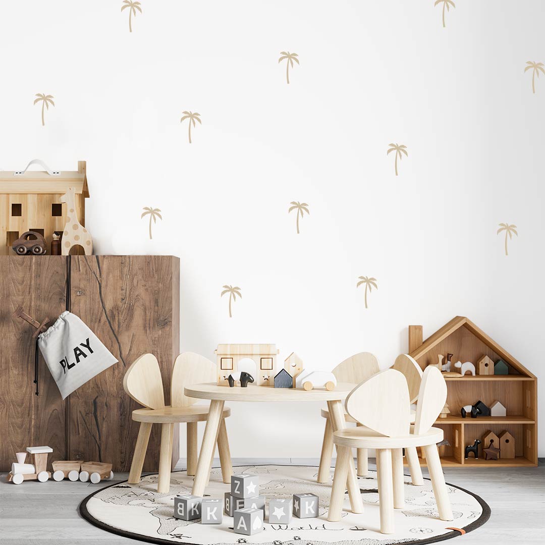 Reusable wall stickers Palm trees
