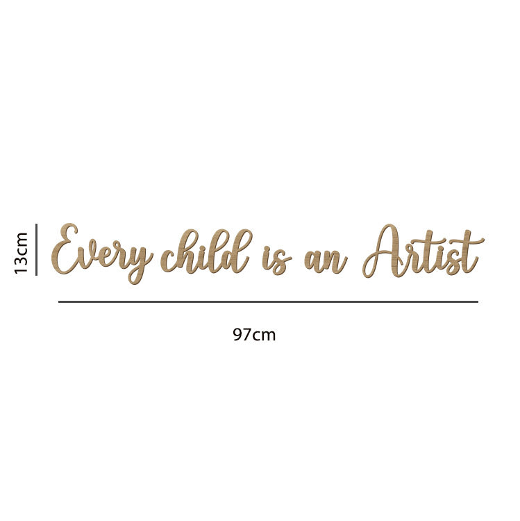 Sticker tree quote for children's room – Every child is an artist